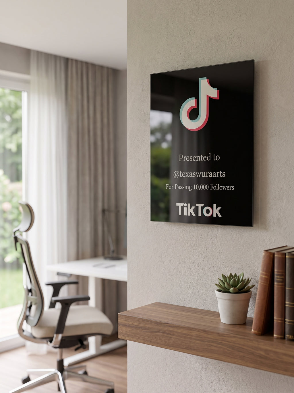 Social Media Milestone Award Plaque | Custom Follower Subscriber Achievement Sign -  Tiktok