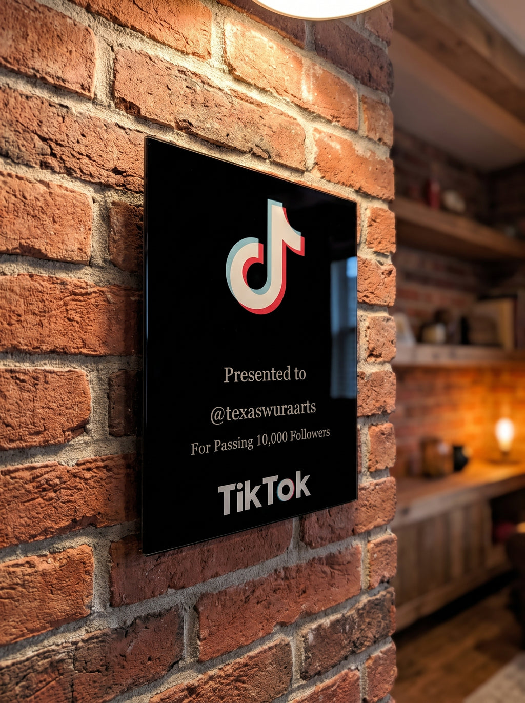 Social Media Milestone Award Plaque | Custom Follower Subscriber Achievement Sign -  Tiktok
